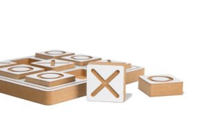 actoto gra edukacyjna tic tac toe wyróżniony klocek oznaczony krzyżykiem