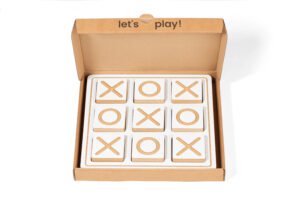 actoto gra edukacyjna tic tac toe plansza z klockami w pudełku
